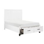 1450WHF-1* Full Platform Bed with Footboard Storage - Image 4