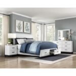 1450WHK-1EK* Eastern King Platform Bed with Footboard Storage - Image 4