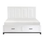 1450WHK-1EK* Eastern King Platform Bed with Footboard Storage