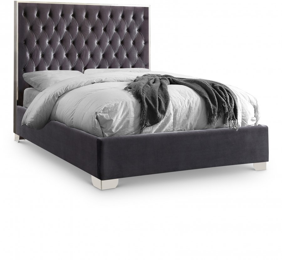 1488.jpg Lexi Velvet Upholstered Bed - Image 1