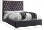 Lexi Velvet Upholstered Bed - Image 3