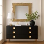 Golda Gold Leaf Frame Mirror - Image 2