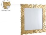 Golda Gold Leaf Frame Mirror - Image 5