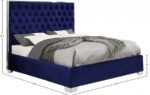 Lexi Velvet Upholstered Bed - Image 3