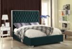 Lexi Velvet Upholstered Bed - Image 2