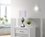 KEENE 30-INCH TAPERED SHADE TABLE LAMP SILVER (SET OF 2) - Image 2