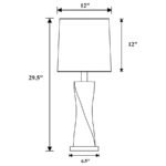 KEENE 30-INCH TAPERED SHADE TABLE LAMP SILVER (SET OF 2) - Image 4