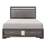 1505K-1EK* Eastern King Platform Bed with Footboard Storage