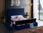 Bliss Velvet Upholstered Bed - Image 8