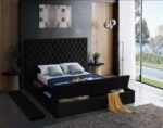 Bliss Velvet Upholstered Bed - Image 8