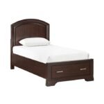 1520CHT-1* Twin Platform Bed with Footboard Storage - Image 2