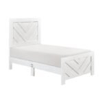 1534NPWHT-1 Twin Bed - Image 3
