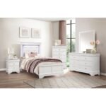 1556WT-1* Twin Bed with LED Lighting - Image 3