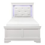 1556WT-1* Twin Bed with LED Lighting