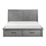 1559DGK-1CK* California King Platform Bed with Storage Footboard and Side Rails