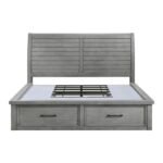 1559DG-1* Queen Platform Bed with Storage Footboard and Side Rails - Image 2
