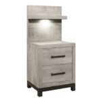 1577-4P* Night Stand with Wall Panel - Image 2