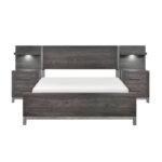 1577DGF-1*WB 5pc Set Full Wall Bed (FB+2NS+2NS-P)