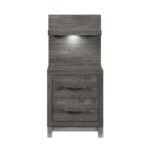 1577DG-4P* Night Stand with Wall Panel