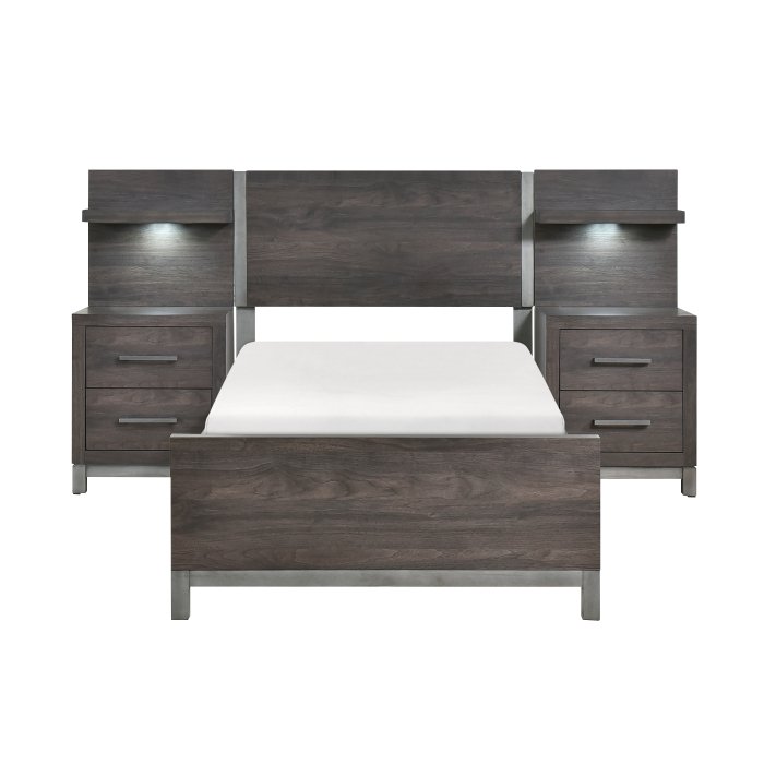 1577DGT-1_WB_no__l.jpg 1577DGT-1*WB 5pc Set Twin Wall Bed (TB+2NS+2NS-P) - Image 1