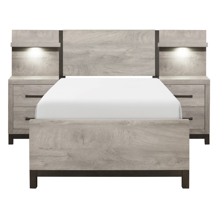 1577T14P_3pc_group__l.jpg 1577T-1*WB 5pc Set Twin Wall Bed (TB+2NS+2NS-P) - Image 1