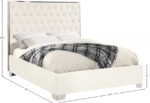 Lexi Velvet Upholstered Bed - Image 3