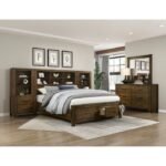 1592F-1* Full Platform Bed with Footboard Storage - Image 6