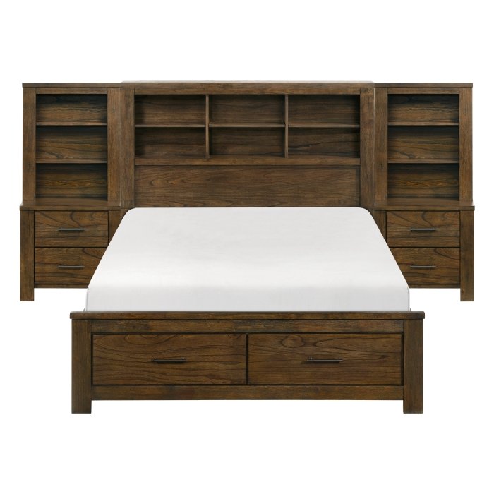 1592-11592-4P_g__l.jpg 1592-1*WB 5pc Set Queen Wall Platform Bed (QB+2NS+2NS-P) - Image 1