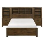 1592F-1*WB 5pc Set Full Platform Wall Bed (FB+2NS+2NS-P)
