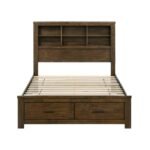 1592K-1EK*WB 5pc Set Eastern King Wall Platform Bed (EKB+2NS+2NS-P) - Image 3