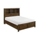 1592-1*WB 5pc Set Queen Wall Platform Bed (QB+2NS+2NS-P) - Image 4