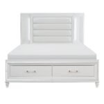 1616WK-1EK* Eastern King Platform Bed with LED Lighting and Footboard Storage