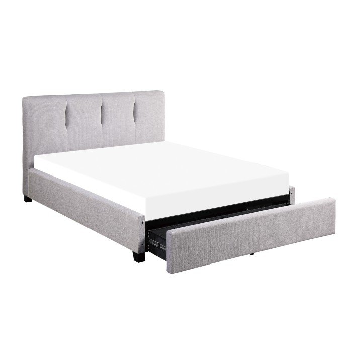 16321_noBG_open__l.jpg 1632F-1DW* Full Platform Bed with Storage Drawer - Image 1