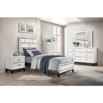 1645WHT-1* Twin Bed - Image 5