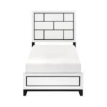 1645WHT-1* Twin Bed