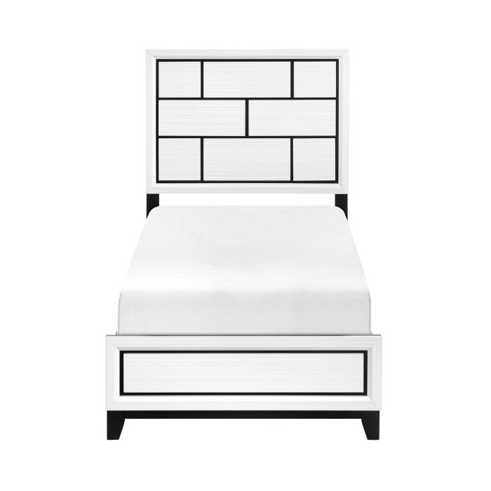 1645WHT-1_noBG___l.jpg 1645WHT-1* Twin Bed - Image 1