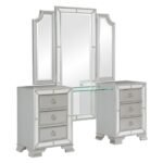 1646-15* Vanity Dresser with Mirror - Image 2