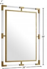 Ghost Acrylic And Metal Frame Mirror - Image 6