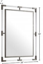 Ghost Acrylic And Metal Frame Mirror - Image 6