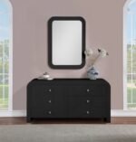 Artisto Ash Veneer Framed Mirror - Image 3