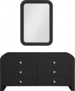 Artisto Ash Veneer Framed Mirror - Image 4