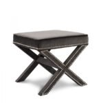 Nixon Velvet Upholstered Stool