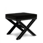 Nixon Velvet Upholstered Stool