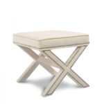 Nixon Velvet Upholstered Stool