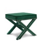 Nixon Velvet Upholstered Stool