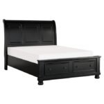 1714KBK-1CK* California King Sleigh Platform Bed with Footboard Storage - Image 2