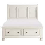 1714KW-1EK* Eastern King Sleigh Platform Bed with Footboard Storage