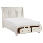 1714W-1* Queen Sleigh Platform Bed with Footboard Storage - Image 3