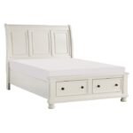 1714W-1* Queen Sleigh Platform Bed with Footboard Storage - Image 2