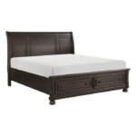 1718GY-1* Queen Platform Bed with Footboard Storage - Image 2